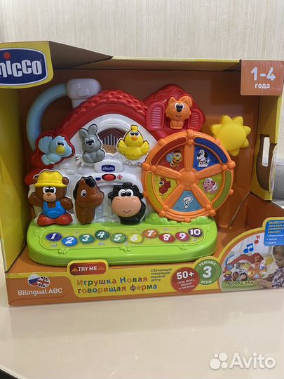 Развивающая игрушка chicco говорящая ферма, домик