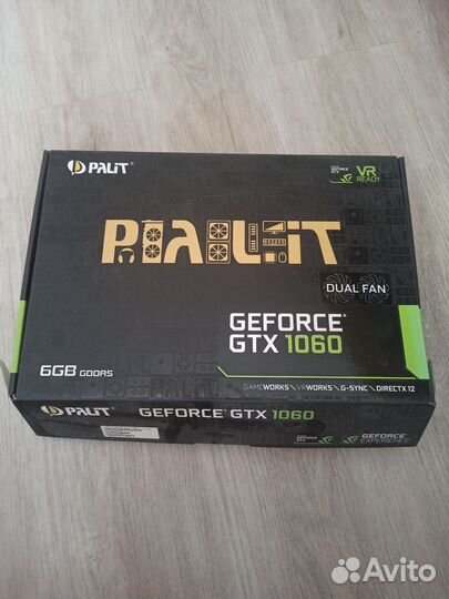 Видеокарта gtx 1060 6gb palit