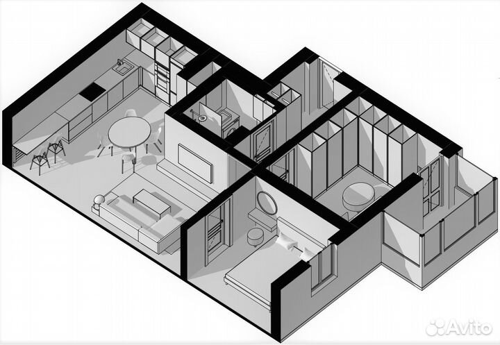 Обмер / замер / чертежи / Обмерный план