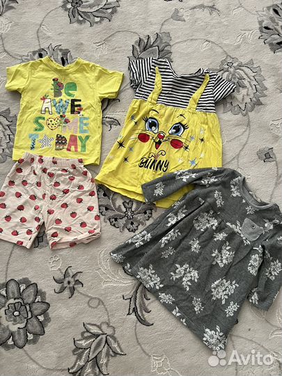 Одежда для девочки пакетом 110 116
