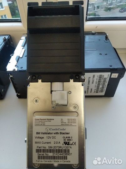 Купюроприемник cashcode, c 2 кассетами
