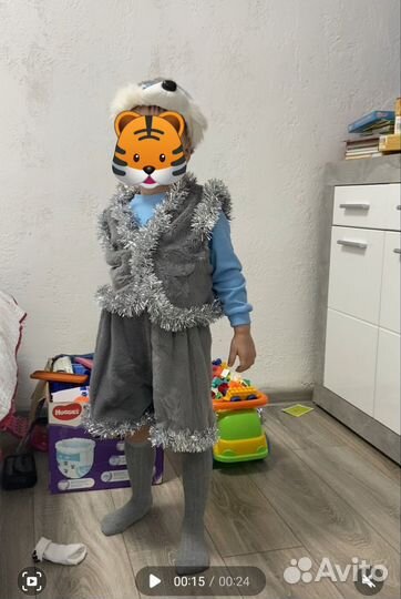 Костюм детский на новый год заяц зайчик