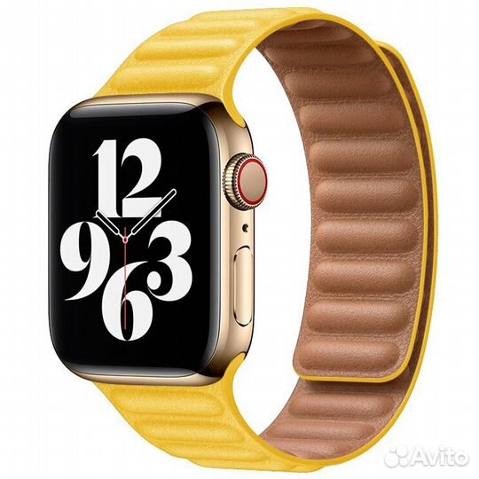 Браслет магнитный 38/40/41 Apple Watch желтый