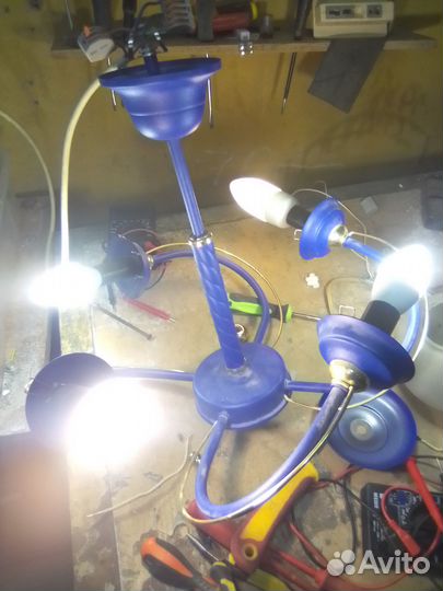 Люстра потолочная бу