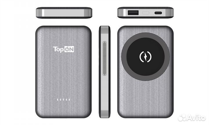 Внешний аккумулятор TOP-M10 10000 mAh, чёрный