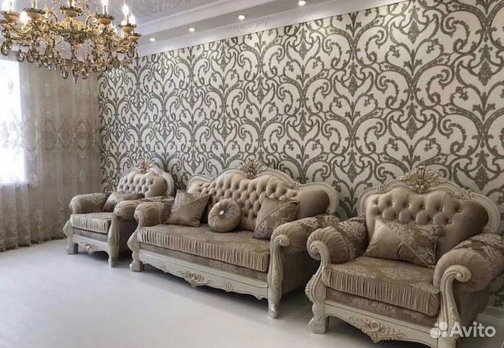 Диван и 2 кресла