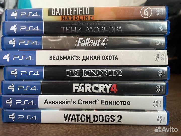 Диски для ps4(отправлено доставкой)