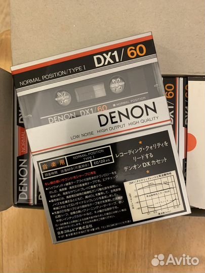 Аудиокассеты Denon DX1 60. Japan. 1983 год