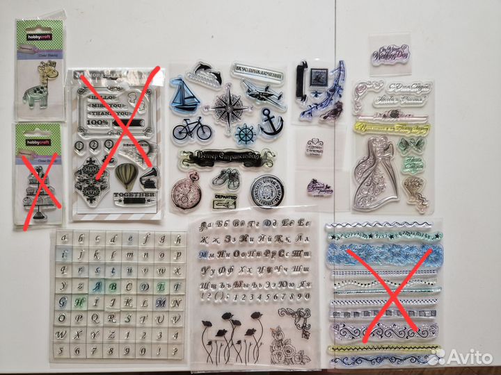 Набор штампов для скрапбукинга