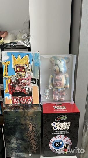 Bearbrick “Jean Michel Basquiat #6” 100 400 SET