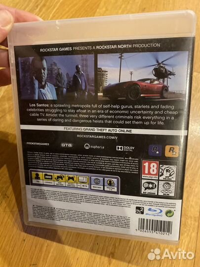 Игра для Sony Plastation 3 PS3 GTA5 лицензия