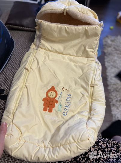 Утепленный конверт для коляски либо для санок