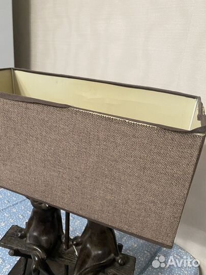 Лампа настольная с абажуром бу