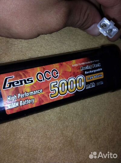 Аккумулятор 7.2V 5.0Ah Ni-MH 15C Gens ACE