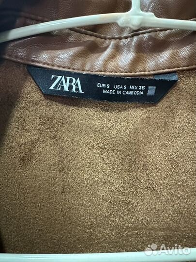 Кожаное платье zara