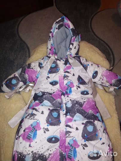 Зимний конверт в коляску