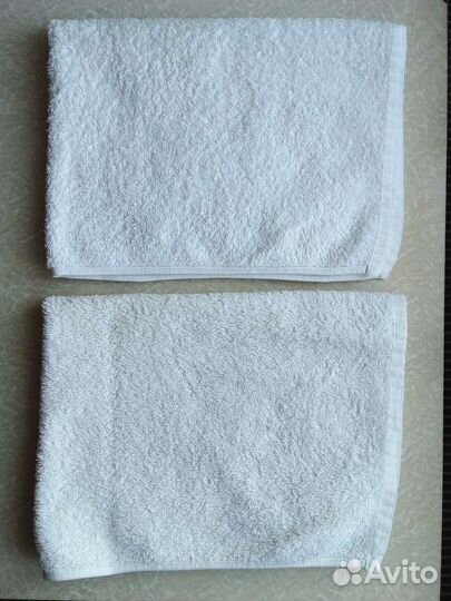 Полотенца махровые белые