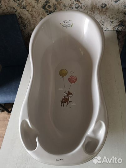 Ванночка для купания новорождённого с горкой