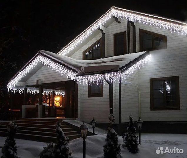 Гирлянда бахрома уличная