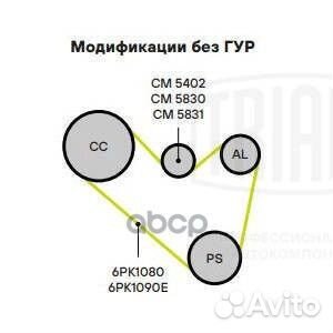 Ролик привод. ремня для а/м VW Tiguan (07) /Tra