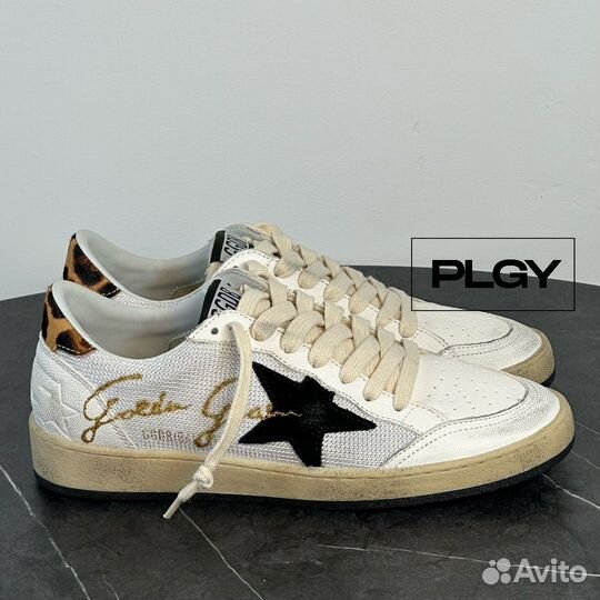 Golden Goose Ballstar Leopard Кеды Голден Гус