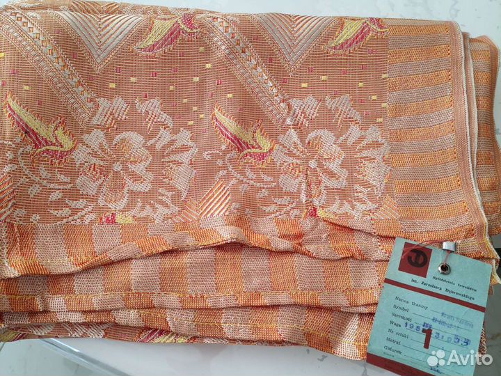 Скатерти шелк жаккард, лен. СССР