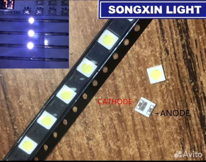 Светодиоды подсветки LG 3535 6v 2w