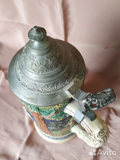 Коллекционная пивная керамическая кружка