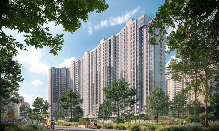 2-к. квартира, 61,8 м², 1/25 эт.