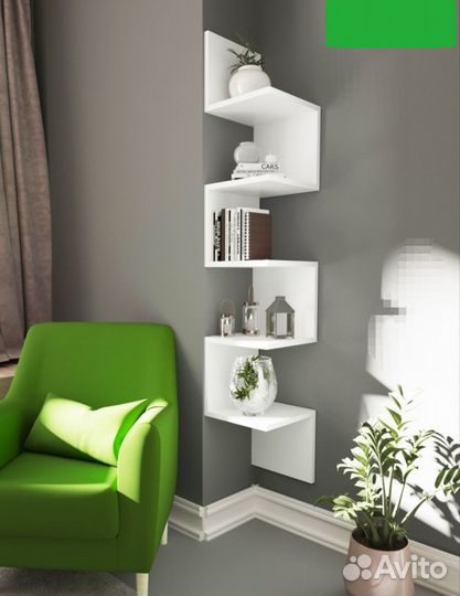 Полка навесная угловая (новая, лофт, не IKEA )