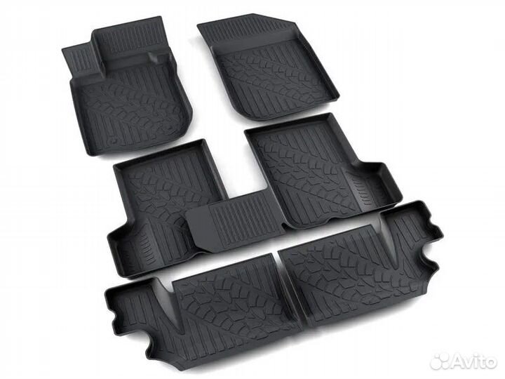 Ковры салона LADA Largus FL 7мест 2021 литьевые