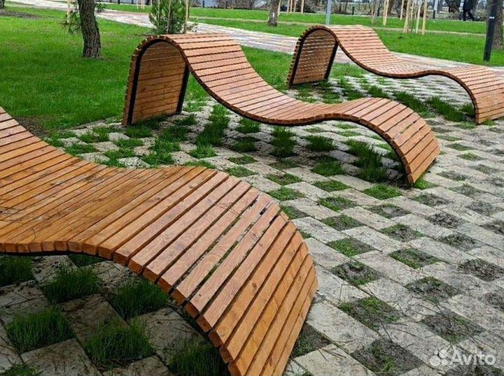 Лежак парковый, шезлонг