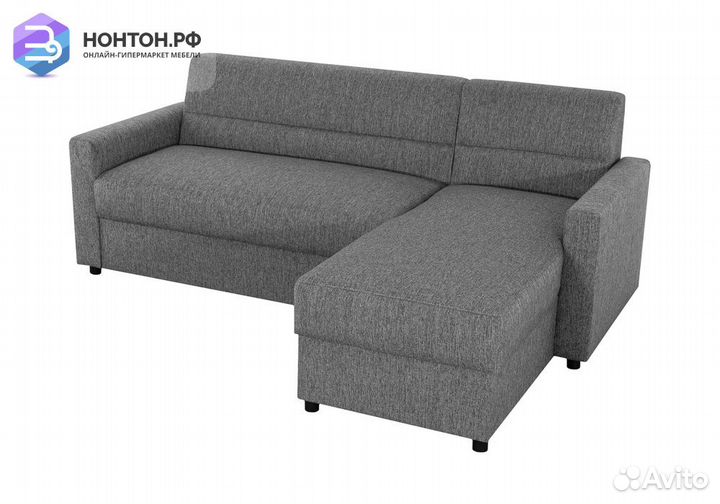 Диван угловой дельфин Виктория 2-1 серый