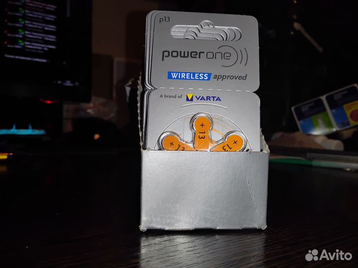 Батарейки PowerOne P13 для слухового аппарата