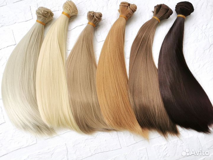 Волосы трессы для текстильных кукол