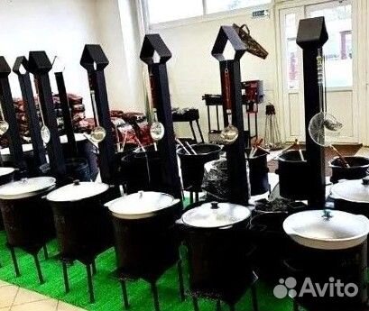 Печи для чугунных казанов