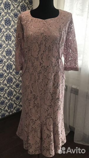 Платье гипюровое р 48-56