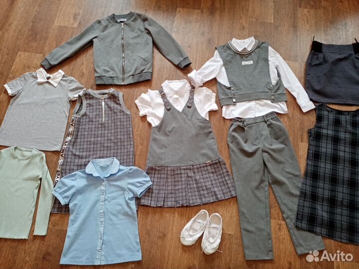 Школьная форма для девочки серая 146