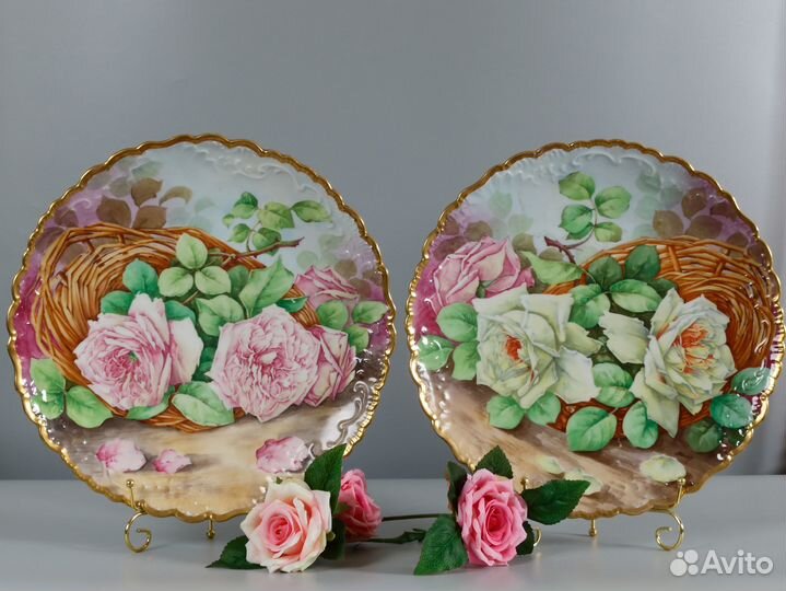 Редчайшие антикварные тарелки. Лимож, Франция