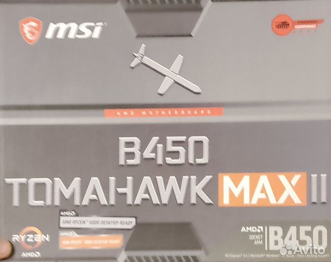 Материнская плата Msi b450 tomahawk max II