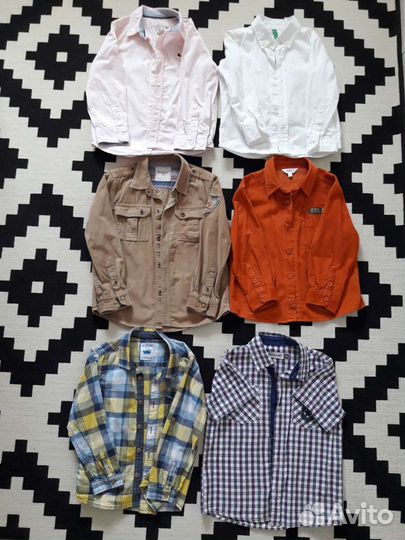 Рубашки для мальчика от 2 до 6 лет