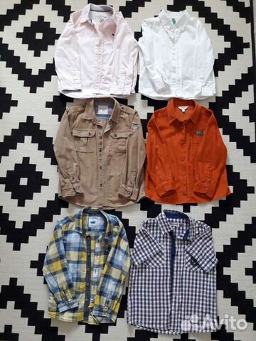 Рубашки для мальчика от 2 до 6 лет