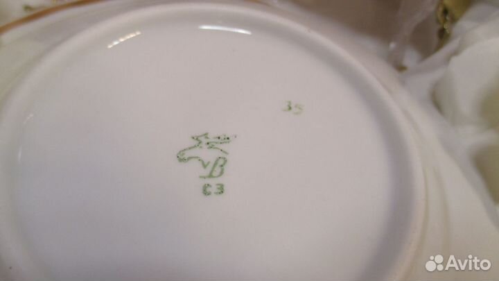 Десертные тарелки Золотая Роза Вербилки 65 год