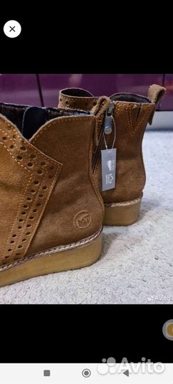 Новые Ботинки,челси Marco tozzi натур.замша