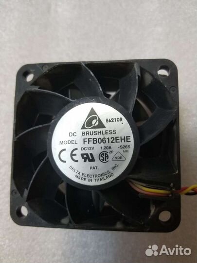 Серверный вентилятор 60мм 12v 1.20a