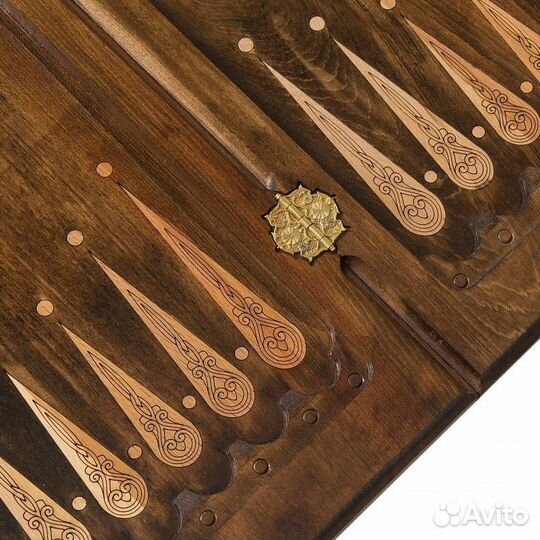 Нарды и шашки резные Узоры Востока 61 х 62 см бук Армения 62654