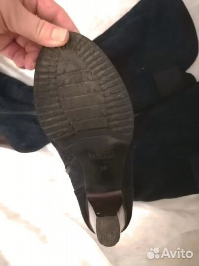 Сапоги женские зимние замшевые 37