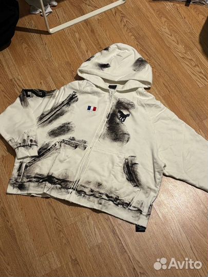 Зип худи Balenciaga x Polo Ralph Lauren с грязью