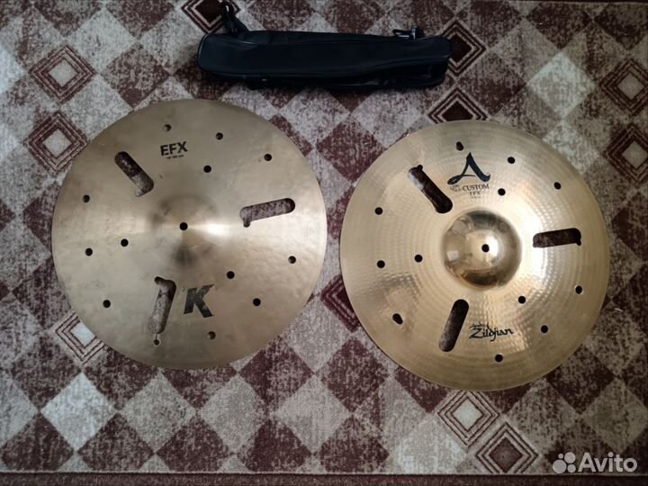 Две тарелки сразу комплектом креши Zildjian EFX 18