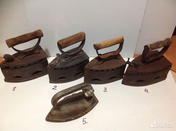 Утюги старинные, Кит, чугунные, угольные